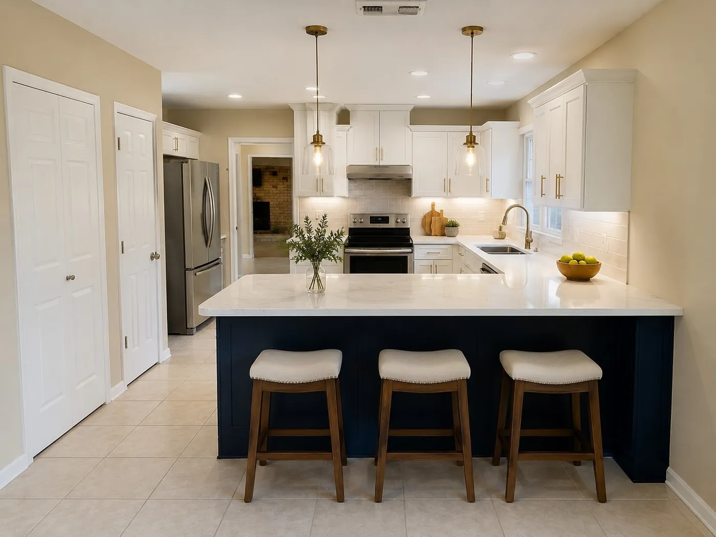Kitchen and Island, St. Petersburg, FL
